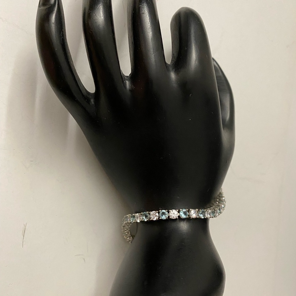 Sterling Silver Bracelet Gemstone Bracelet - Picture 15 of 16